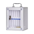thumbnail image 3 of MERIGLARE Phone Storage Cabinet Aluminum Alloy Transparent Door Dormitory Phone Locker 12 Slots, 3 of 9