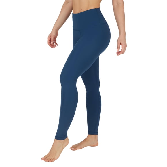 Yogalicious High Waist Ultra Soft Lightweight Leggings - High Rise Yoga Pants - Ocean Silk Nude Tech 28"" - 1X