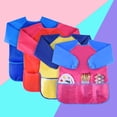 thumbnail image 3 of PVCS Children Waterproof Artist Painting Aprons Long Sleeve With 3 Pockets For Age 2-6 Gift for Kids, 3 of 8