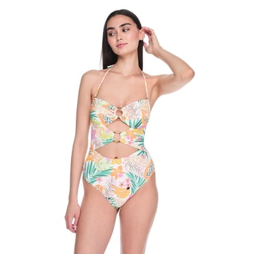 No Boundaries Women's O-Ring One Piece Swimsuit
