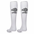 thumbnail image 2 of Umbro JR Soccer Socks White Boys Unisex, 2 of 5