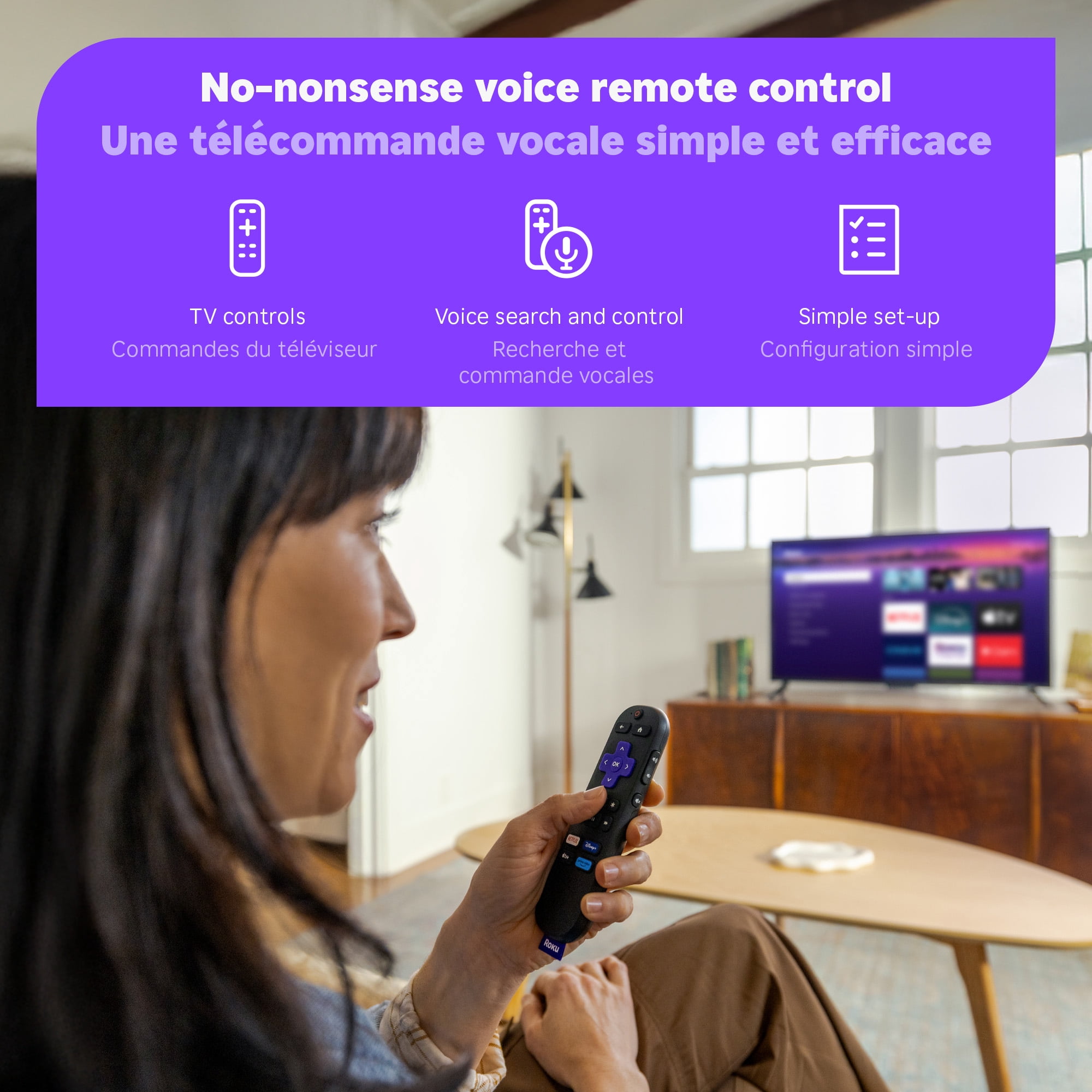 Roku® Streaming Stick Plus 2025 – 4K and HDR Roku Streaming Device for TV with Voice Remote – Free and live TV
