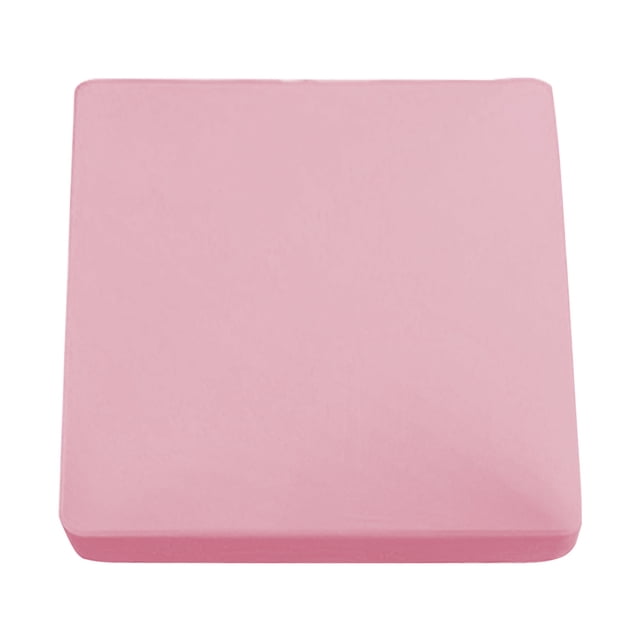 SLYNSHome Square Table Cloth Cover,33.8 inch Elastic Tablecloth Washable Table Protector for Home,Picnic,Camping,Outdoor - Pink