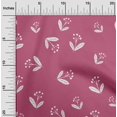 thumbnail image 2 of oneOone Velvet Pink Fabric Floral Sewing Craft Projects Fabric Prints By Yard 58 Inch Wide-C6, 2 of 4