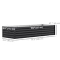thumbnail image 3 of Outsunny 8x2.6x1.5ft Galvanized Raised Garden Bed, Open Bottom, Dark Grey, 3 of 9