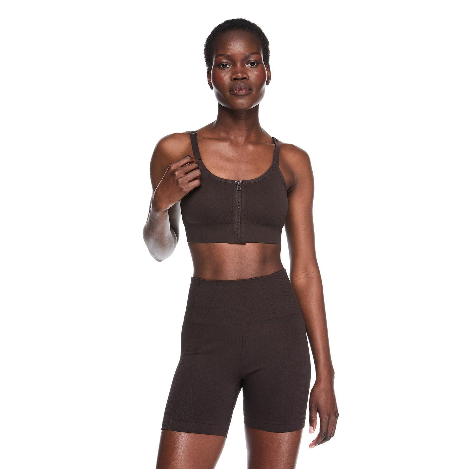 Athletic Works Women's Zipper Front Bra