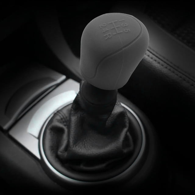 Dvkptbk Gear Shifter Knob Car Gear Shifter Knob Cover, Elastic Car Automatic Shifter Protector Cover, Universal Antl-Slip Auto Knob Gear Stick Protector Vehicle Accessories