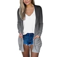 thumbnail image 2 of Jsaierl Fall Cardigans for Women Plus Size Open Front Cardigan Dressy Casual Long Sleeve Cardigan Sweaters Gradient Print Lightweight Kimono with Pockets, 2 of 4