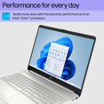 thumbnail image 3 of HP 15.6" FHD Laptop, Intel Core i3-1215U, 32GB RAM, 1TB SSD, Windows 11 Home, Intel UHD Graphics, Numeric Keypad, HD Webcam, Silver, 3 of 5