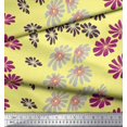 thumbnail image 2 of Soimoi Silk Fabric Artistic Flower Decor Fabric Printed Yard 42 Inch Wide, 2 of 3
