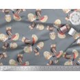 thumbnail image 3 of Soimoi Georgette Viscose Fabric Bird & Owl Kids Decor Fabric Printed Yard 42 Inch Wide, 3 of 3