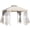 White, variant on Outsunny 10' x 10' Patio Gazebo, Outdoor Gazebo Canopy, Beige
