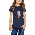 thumbnail image 2 of TopLLC Manches Courtes Col Rond Blouses & Chemises Chemises pour Enfants T-Shirt Graphique Manches Courtes Col Rond Crop Top pour 3-14 Ans Filles et Garçons T-Shirt Tee Blouse Fille, 2 of 4