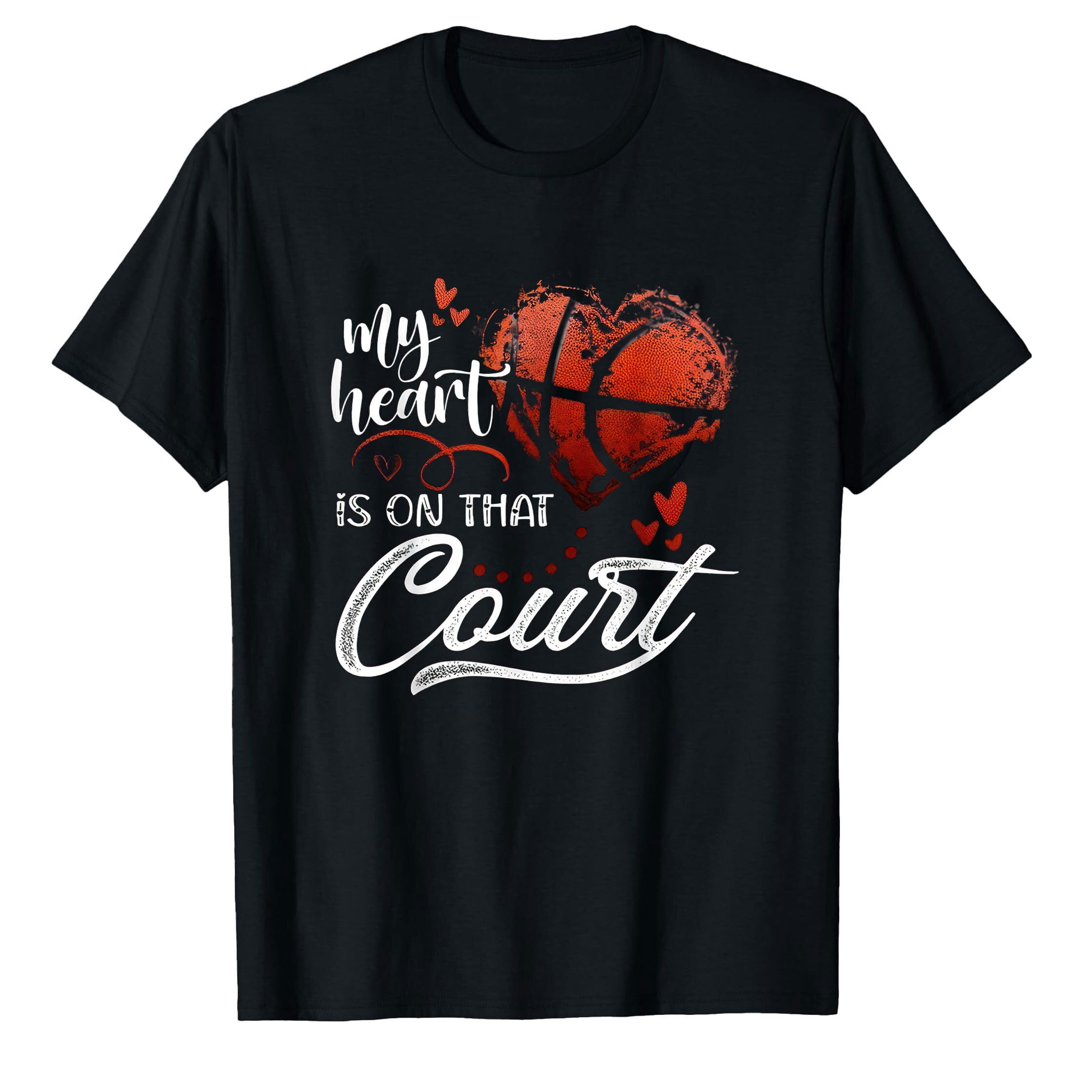 AALJY Mon Cœur Est sur Ce Terrain Basketball Saint-Valentin D