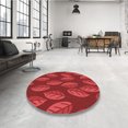 thumbnail image 4 of Ahgly Company Tapis d'Aire Intérieur Lavable à la Machine, Carré, Transitionnel, Rouge, 6 Pieds Carré, 4 of 7