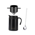thumbnail image 3 of Luzkey Pour-over Coffee Maker Set, Camping Coffee Maker with Lid, Paperless Drip Coffee Maker, Portable, with And Spoon for Backpacking And Hiking. Black, 3 of 8