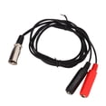 thumbnail image 1 of XLR Male To Dual 6.35mm Female Cable, Plug And Play Improved Transmission Rubber Sheath Low Distortion Reduce Signal Loss Stereo Adapter Cable  For DVD Players, 1 of 8