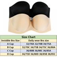 thumbnail image 2 of AMERTEER Women Strapless Clear Bra Invisible Strap Backless Push Up Lightly Padded Brassiere, 2 of 8