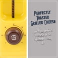 thumbnail image 3 of Nostalgia GCT2 Deluxe Grilled Cheese Sandwich Toaster with Extra Wide Slots, Yellow, 3 of 11