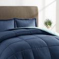 thumbnail image 2 of Nestl Reversible Comforter Set, King/Cal King Comforter Set, Navy/Aqua, 2 of 6