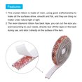 thumbnail image 4 of Unique Bargains 3 Pcs Strass en Résine Garniture 3 Yards Autocollants Rubans Diamant Rose Rouge Bandes de Strass Ruban, 4 of 7