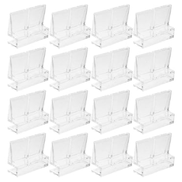 KAKOWELY 16pcs Fish Tank Lid Cover Supports Acrylic Aquarium Top Cover Bracket Fish Tank Lid Parts 6mm,1.97X"X1.57"X0.79"