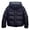 Black, variant on Tyidzon Women's Fashion Solid Color Casual Zipper Padded Keep Warm Cold Protection Long Sleeve Parkas