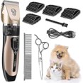 thumbnail image 1 of Compatible Dog Clippers, Professional Cordless Electric Quiet 360 Rechargeable Dog Clipper, Dog Clip_Perfect Gift, 1 of 3