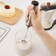 thumbnail image 4 of Mousseur à Lait Électrique Portatif, Baguette en Acier Inoxydable, Mousseur à Main pour Cuisine, 4 of 9