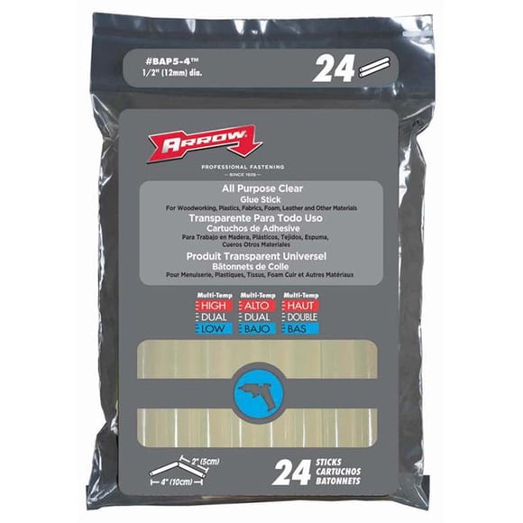 Arrow Fastener Co. 24 Count 4in. All Purpose Glue Sticks BAP5-4