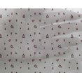 thumbnail image 4 of oneOone Georgette Viscose Maroon Fabric Triangle Shape Geometric Craft Projects Decor Fabric Printed by The Yard 42 Inch Wide, 4 of 4