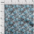 thumbnail image 2 of oneOone Cotton Poplin Blue Fabric Abstract Floral Sewing Craft Projects Fabric Prints By Yard 42 Inch Wide-2rb, 2 of 5