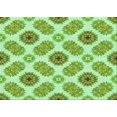 thumbnail image 1 of Ahgly Tapis Rectangulaire Lavable en Machine Intérieur Transitionnel Vert Pastel, 2 Pieds x 5 Pieds, 1 of 7