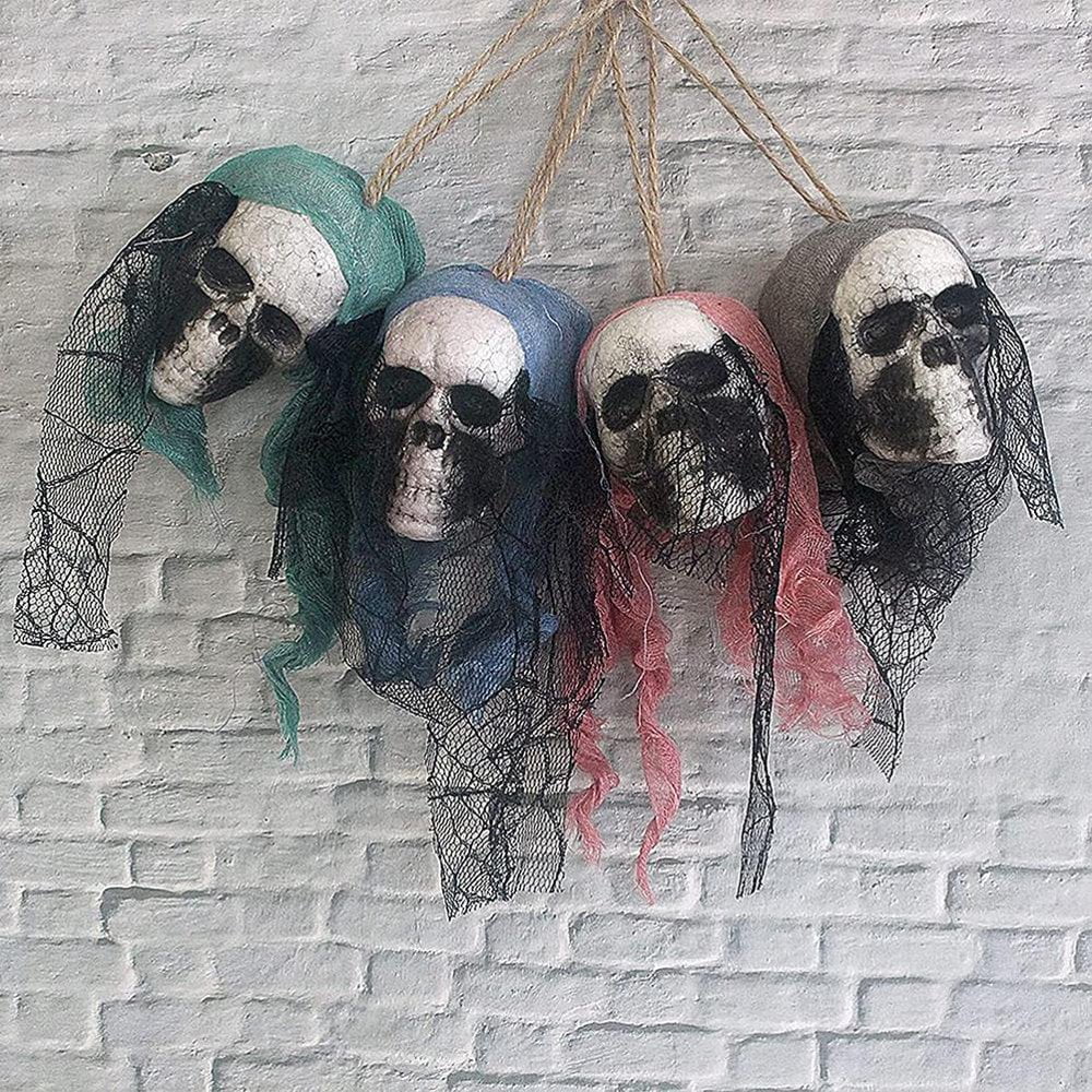  Halloween Hanging Pendant Horror Skeleton Ornament for Haunted House Props Halloween Decoration
