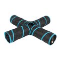 thumbnail image 4 of Pet Play Tunnel Collapsible 4 Way Cat Tube with Storage Bag for Cats Dogs Rabbits Indoor and Outdoor Use, 4 of 14