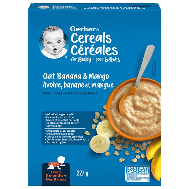 GERBER Stage 3 Oat Banana Mango Baby Cereal