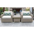 thumbnail image 2 of Coast 3 Piece Outdoor Wicker Patio Furniture Set in Sail White, 2 of 2