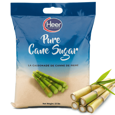 Heer Pure Cane Sugar, 15 lbs
