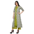 thumbnail image 2 of Moomaya Ensemble Kurta Pakistanaise et Veste Palazzo pour Femmes Tenue Indienne Vêtement Ethnique, 2 of 4