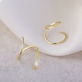 thumbnail image 5 of Vaidha Spirall Hoop Twists Earrings Double Twists Hoop Earrings For Piercing | Small Spirall Cartilage Hoop Earring | Double Piercing Earrings For Women, 5 of 5