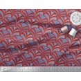 thumbnail image 3 of Soimoi Poly Georgette Fabric Scales Geometric Printed Fabric 1 Yard 42 Inch Wide, 3 of 3