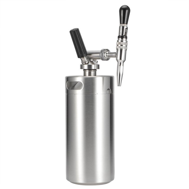 Cafetière à Infusion à Froid, Cafetière, Baril de Café en Acier Inoxydable, Kit de Baril de Café pour Infusion à Domicile, Système de Distributeur de Machine à Café avec Trousse de Valve de Soulagement de Pression