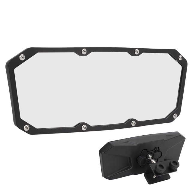 Marine Rearview Mirror, Marine Rearview Mirror Auxiliary Wide Angle Replacement For Ranger 500 570 1000 XP 900 Yacht Rearview Mirror Boat Rear View Mirror Marine Side Mirror