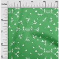 thumbnail image 2 of oneOone Polyester Spandex Green Fabric Asian Floral Block Sewing Material Print Fabric By The Yard 56 Inch Wide, 2 of 4