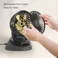 thumbnail image 2 of serony Car Dashboard Fan Foldable Rotary Replacement Adjustable Lightweight Durable Cable Power Automotive Cooling Fans Cooler Accessories 24V, 2 of 9