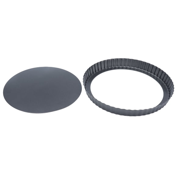 Bakeware Set, 9in Bakeware Carbon Steel Baking Pan With Movable Chassis And Wavy Edge Nonstick Black For Family Baking