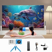 TopLLC Household Portable LED Mini High-definition Projector Gift Machine Parent-child Gift Support 1080p Decoding Supports U-Disk Trans-flash Card HDMI And AV Cable