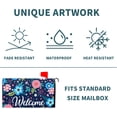 thumbnail image 2 of Spring Summer Flowers Magnetic Mailbox Cover Floral Welcome Design Standard 18x21 Waterproof Holiday Garden Decorations for Outside, 2 of 6