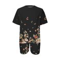 thumbnail image 4 of Ensembles pour Femmes Tenues 2 Pcs Mode Femme Blouse à Col Rond T-Shirts à Manches Courtes Shorts Ensembles de Tenue Décontractée Ensembles pour Femmes Vêtements en Liquidation, 4 of 5