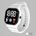 thumbnail image 4 of HEVIRGO C3-12 Electronic Watch Luminous Life Waterproof Square Dial LED Spaceman Sports Men Women Digital Watch for Student, 4 of 10